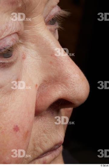 and more Face Woman White Wrinkles Face Skin Textures