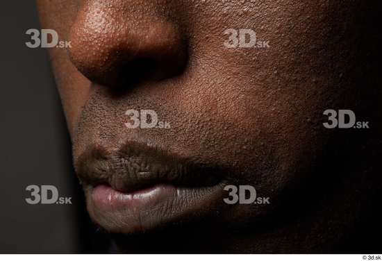 Face Man Black Wrinkles Face Skin Textures