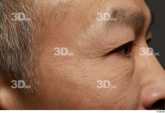 Face Man Asian Wrinkles Face Skin Textures