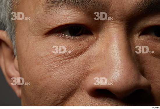 Face Man Asian Wrinkles Face Skin Textures