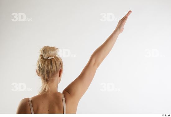 Woman White Slim Female Studio Poses