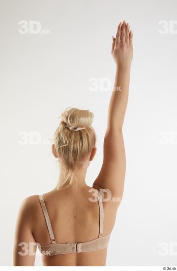 Woman White Slim Female Studio Poses