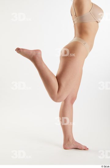 Woman White Slim Female Studio Poses