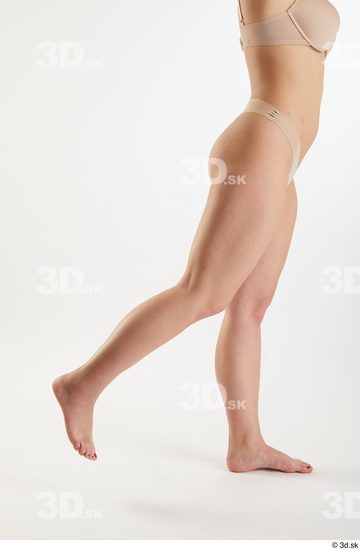 Woman White Slim Female Studio Poses