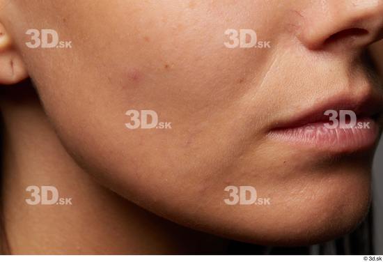 Face Woman White Studio photo references Face Skin Textures