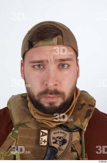 Face Head Hair Man White Army Caps & Hats Vest Athletic Street photo references