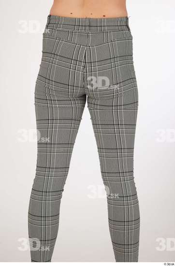 Olivia Sparkle casual dressed grey checkered trousers thigh  jpg