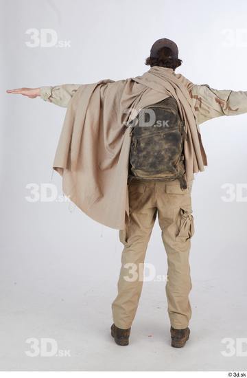 Whole Body Man T poses Army Uniform Athletic Standing Street photo references