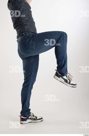 Man White Slim Male Studio Poses