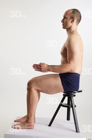 Man White Slim Male Studio Poses