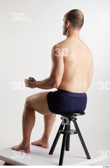 Man White Slim Male Studio Poses