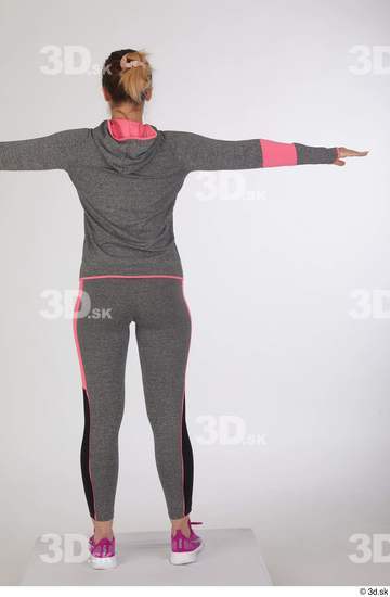 Woman White Slim Female Studio Poses