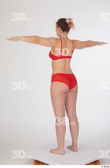 Woman White Slim Female Studio Poses