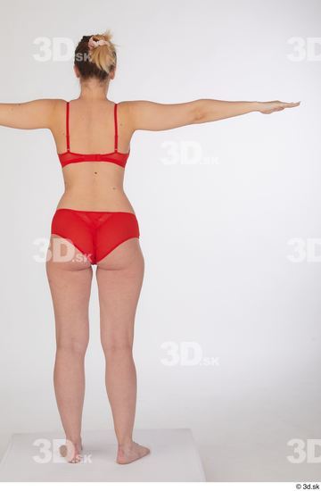 Woman White Slim Female Studio Poses