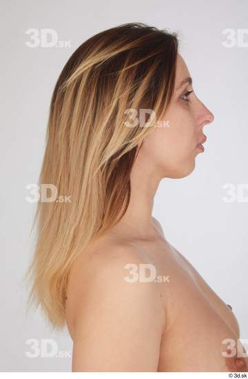 Woman White Slim Female Studio Poses