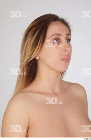 Woman White Slim Female Studio Poses