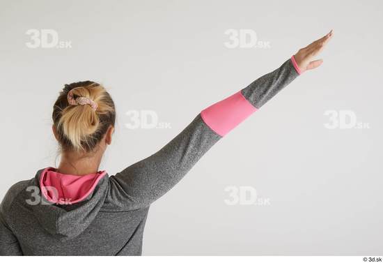 Woman White Slim Female Studio Poses