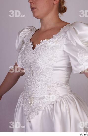 Upper Body Woman White Dress Costume photo references