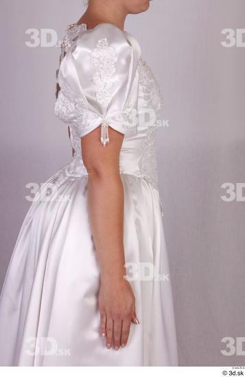 Upper Body Woman White Dress Costume photo references