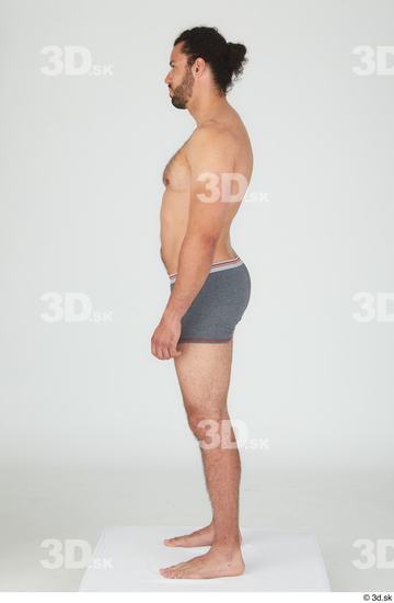 Man Black Slim Male Studio Poses