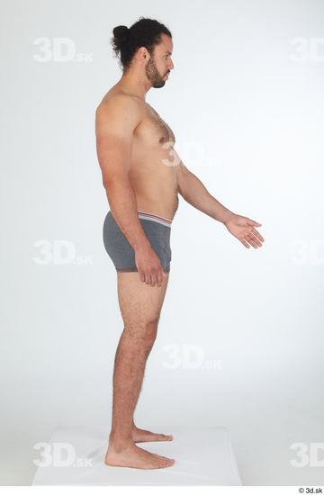 Man Black Slim Male Studio Poses