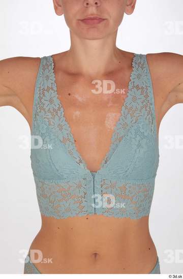 Arina Shy blue lace bra breast chest lingerie underwear  jpg