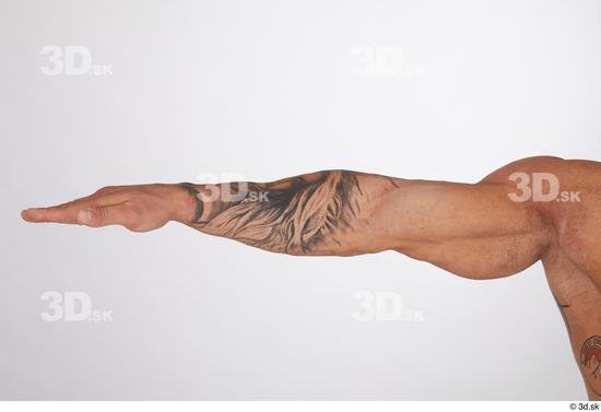 Man White Muscular Male Studio Poses