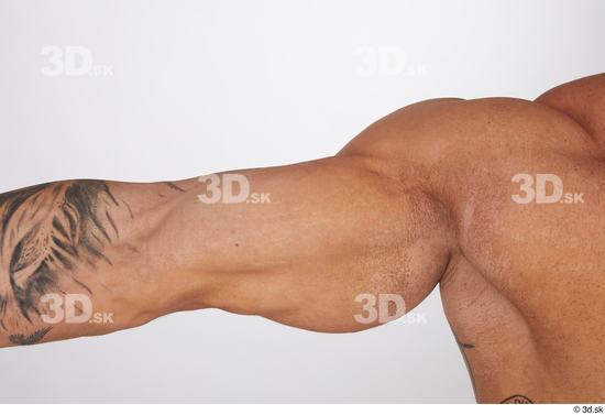 Man White Muscular Male Studio Poses