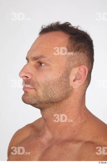 Man White Muscular Male Studio Poses