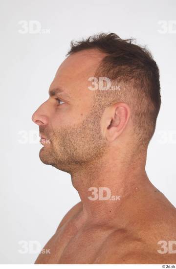 Man White Muscular Male Studio Poses