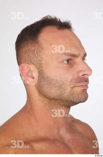 Man White Muscular Male Studio Poses