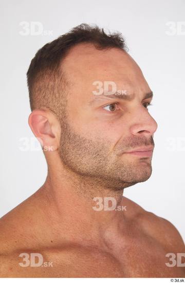 Man White Muscular Male Studio Poses