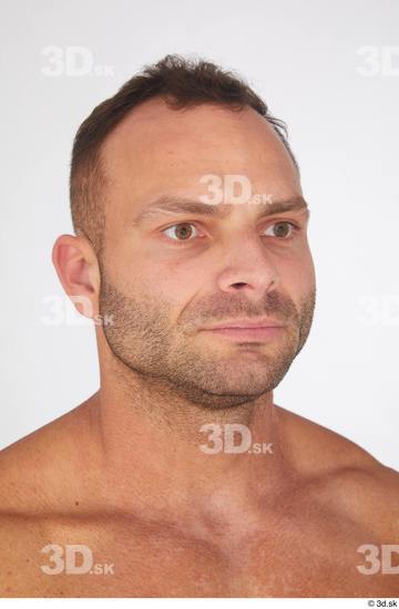 Man White Muscular Male Studio Poses