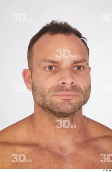 Man White Muscular Male Studio Poses