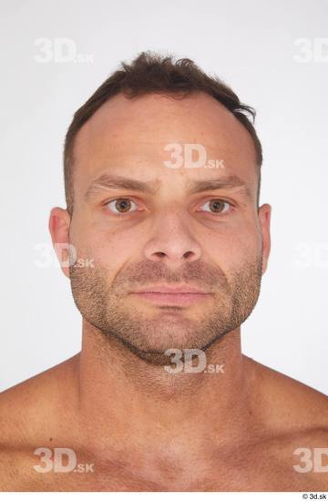 Man White Muscular Male Studio Poses