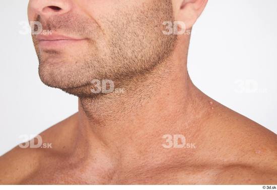 Man White Muscular Male Studio Poses