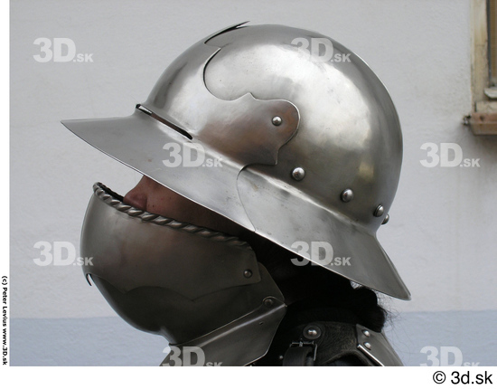 Head Woman White Army Historical Helmet Studio photo references