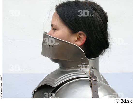 Woman White Army Face Skin Textures