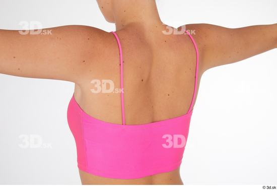 Isabella De Laa casual dressed pink crop top thin straps upper body  jpg