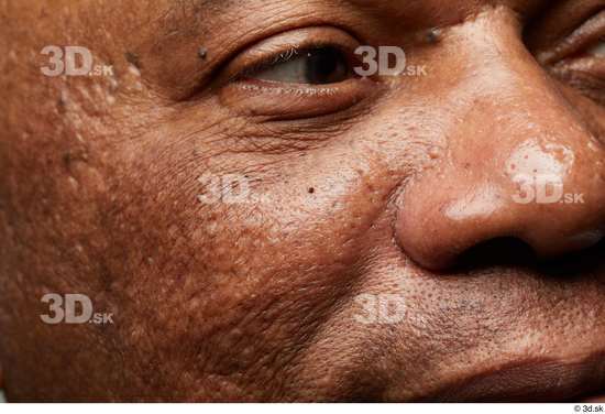 Face Nose Cheek Skin Man Black Slim Wrinkles Studio photo references