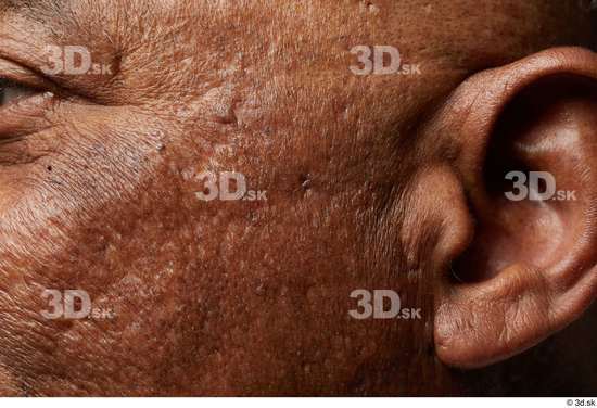 Face Cheek Ear Skin Man Black Slim Studio photo references