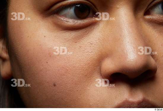 Eye Face Nose Cheek Skin Woman Asian Wrinkles Studio photo references