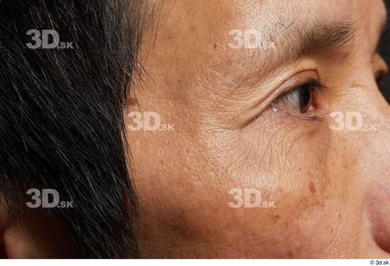 Eye Face Cheek Skin Man Asian Wrinkles Studio photo references