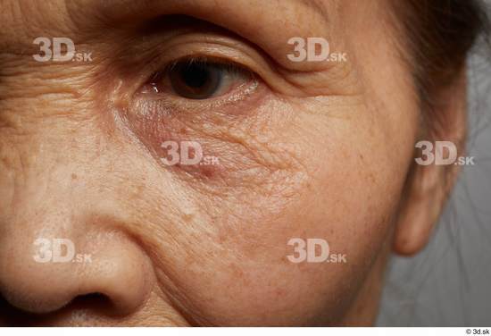 Eye Face Nose Cheek Skin Woman Asian Wrinkles Studio photo references