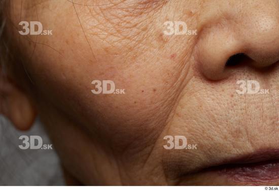 Face Mouth Nose Cheek Skin Woman Asian Wrinkles Studio photo references