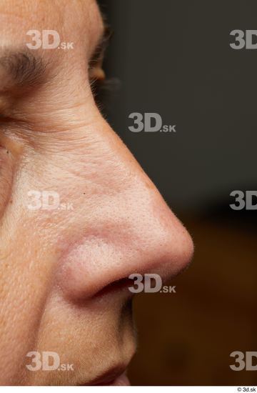 Nose Skin Woman White Chubby Wrinkles Studio photo references