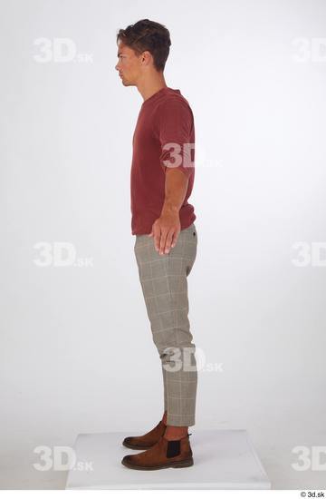 Man White Athletic Male Studio Poses