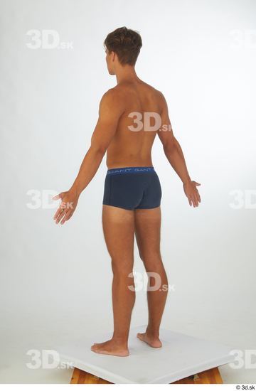 Man White Athletic Male Studio Poses