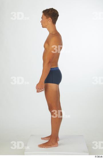 Man White Athletic Male Studio Poses