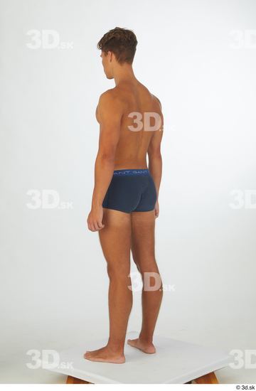 Man White Athletic Male Studio Poses